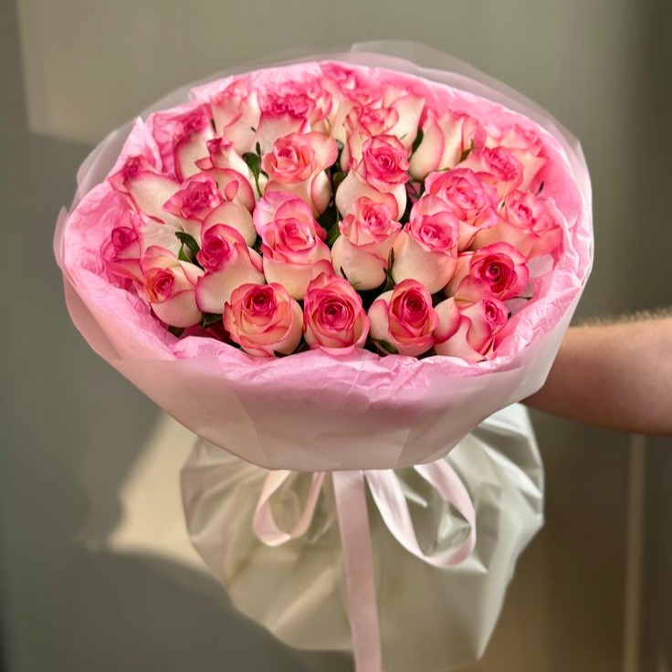 Букет «35 розовых роз»