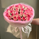 Букет «35 розовых роз»