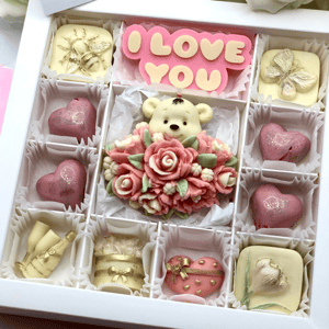 Набор из белого шоколада Я тебя люблю