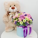 Лучший подарок из роз и хризантем