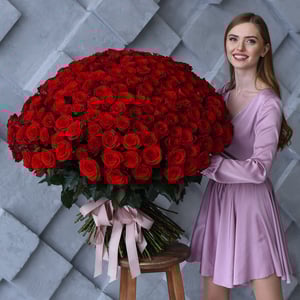 Букет 201 роза 70 см