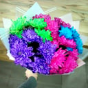 Букет «Яркая поляна» из хризантем