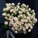 Букет из 19 кустовых роз 70см