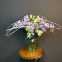 Авторский цветочный букет на каркасе из гвоздик