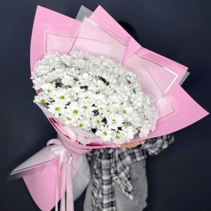 Букет гигант из ромашковидной хризантемы