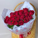 Букет «15 бордовых роз»