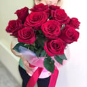 Шляпная коробка с цветами «Обещание любви» из роз