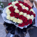 Букет «49 высоких роз в оформление»