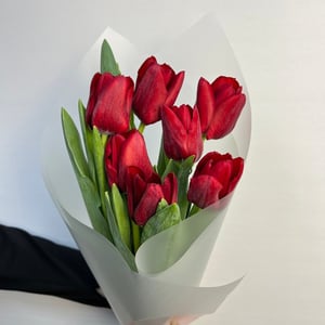 Авторский букет 157 - с тюльпанами