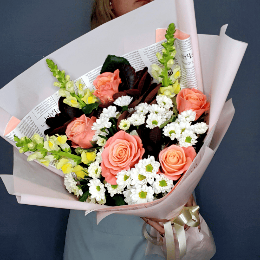 Букет "Осенняя краса" из роз