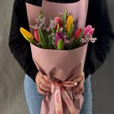 Букет «Дыхание любви» из тюльпанов