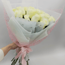 Букет «25 роз в нежном оформлении»
