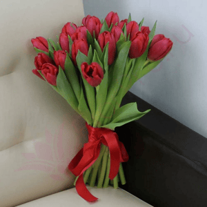 Букет «Тюльпаны красные 15шт»