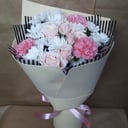 Букет «Нежная сказка» из хризантем и гвоздик