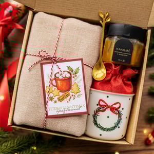 Подарочный набор с шарфом и карамелью