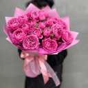Букет из 11 роз Мисти баблз