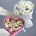 Подарочный набор «Клубника в шоколаде "Комбо набор 23"» из хризантем