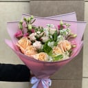 Букет «Релакс» из роз и эустом