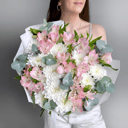 Букет «Альстромерии и хризантемы»