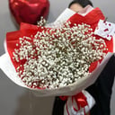 Букет «Валентинка» из гипсофил