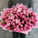 Букет «Розовые кустовые розочки»