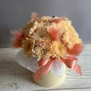 Шляпная коробочка D10 Осень из хризантем