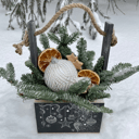 Коробка с цветами «Рождественская апельсинка»