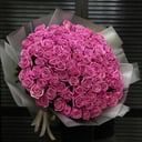 Букет «101 роза 60см в оформлении»