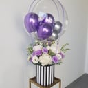 Подарочный набор «Восторг» из эустом и пионов