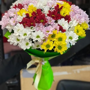 Букет «Краски осени» из хризантем