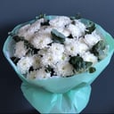 Букет из 11-ти хризантем в лазуре