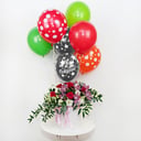 Композиция «Великолепная» с гелиевыми шарами из роз common.and орхидей