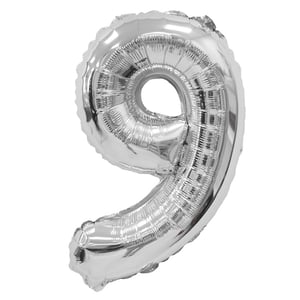 Фольгированный воздушный шар цифра 9