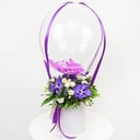 Композиция «Ангел» с баблс из роз и орхидей