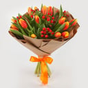 Букет «Весенние фантазии» из тюльпанов