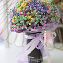 Композиция «Радужный комплимент» из гипсофил