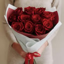 Букет «Роза красная 15»