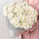 Букет хризантем "Белый Ангел" средний