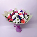 Букет "Вероника" из роз и хризантем