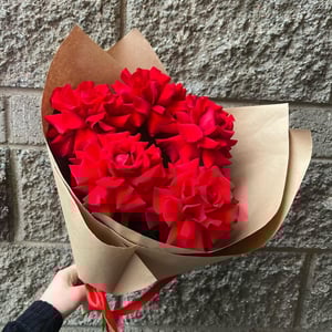 Букет «Роза красная французская»