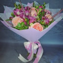 Букет «Капелька росы» из альстромерий