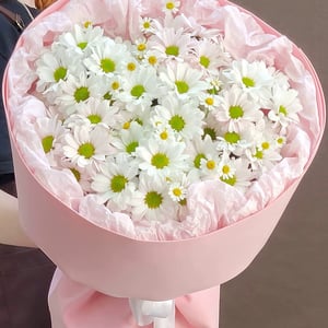 Букет «Летняя роскошь» из хризантем