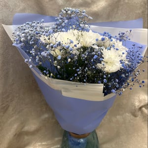 Букет «Небесное очарование» из хризантем