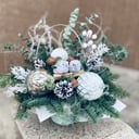 Композиция в корзинке Белые совушки