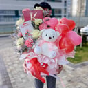 Подарочный набор «С любовью» из роз и гвоздик