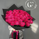 Букет 51 Роза в черном