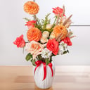 Букет «Золотая осень» из роз и экзотических цветов