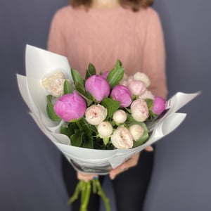 Букет «Пионы Джули Эль»