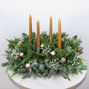 Композиция «Магия Нового Года» из гипсофил