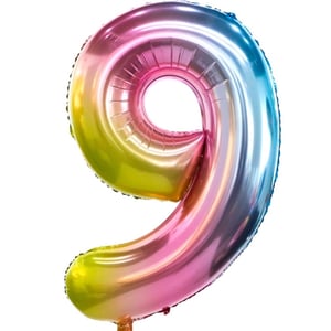 Воздушный шар цифра 9